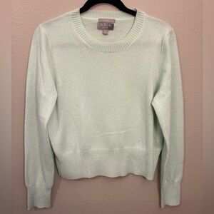 J.Crew Cashmere Crewneck Sweater Light Mint Green Size Medium